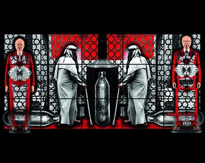 Gilbert & George: BANGLA CITY, 2013